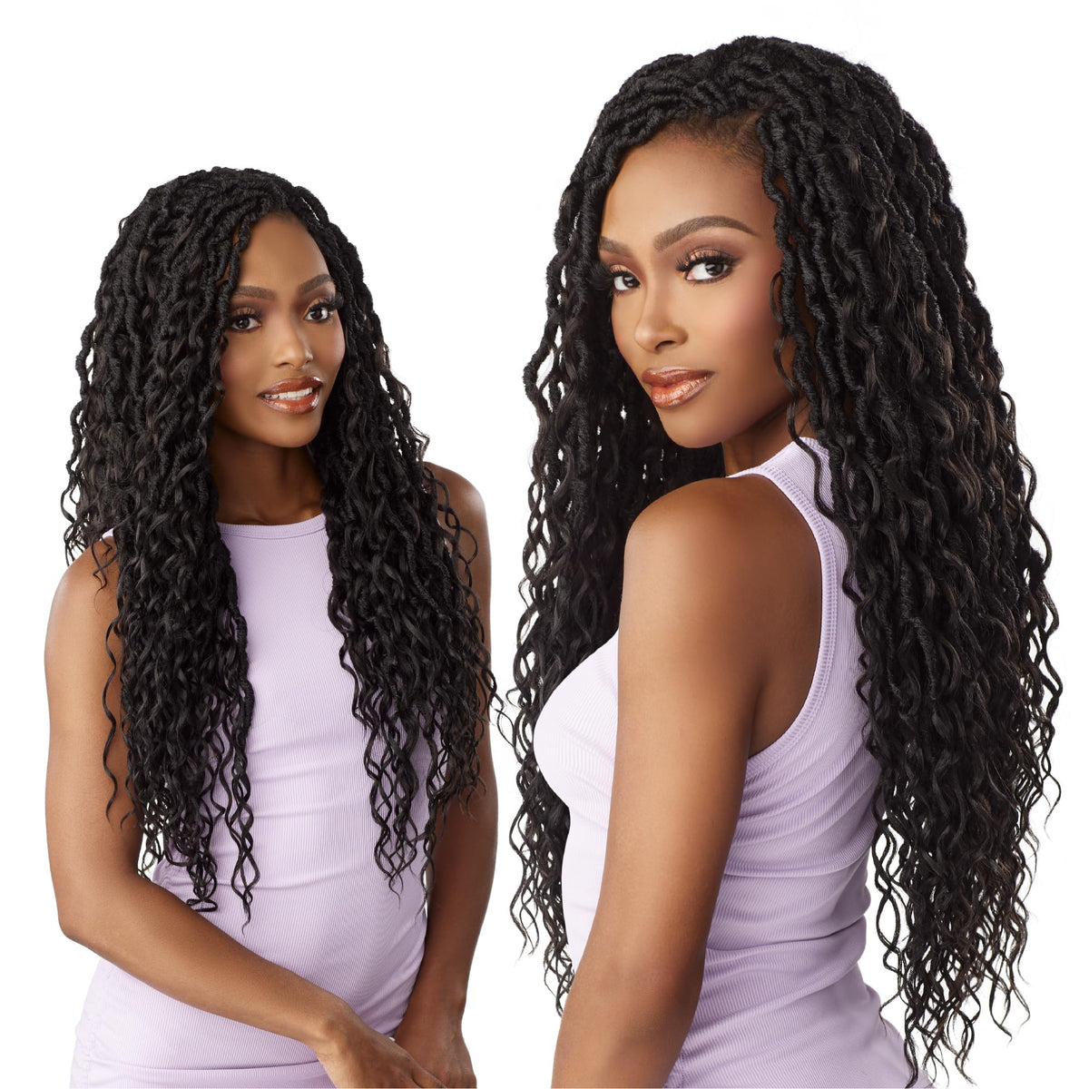 Sensationnel Lulutress Crochet Braids-3X Mermaid Locs 24in,1pk T1B/BG