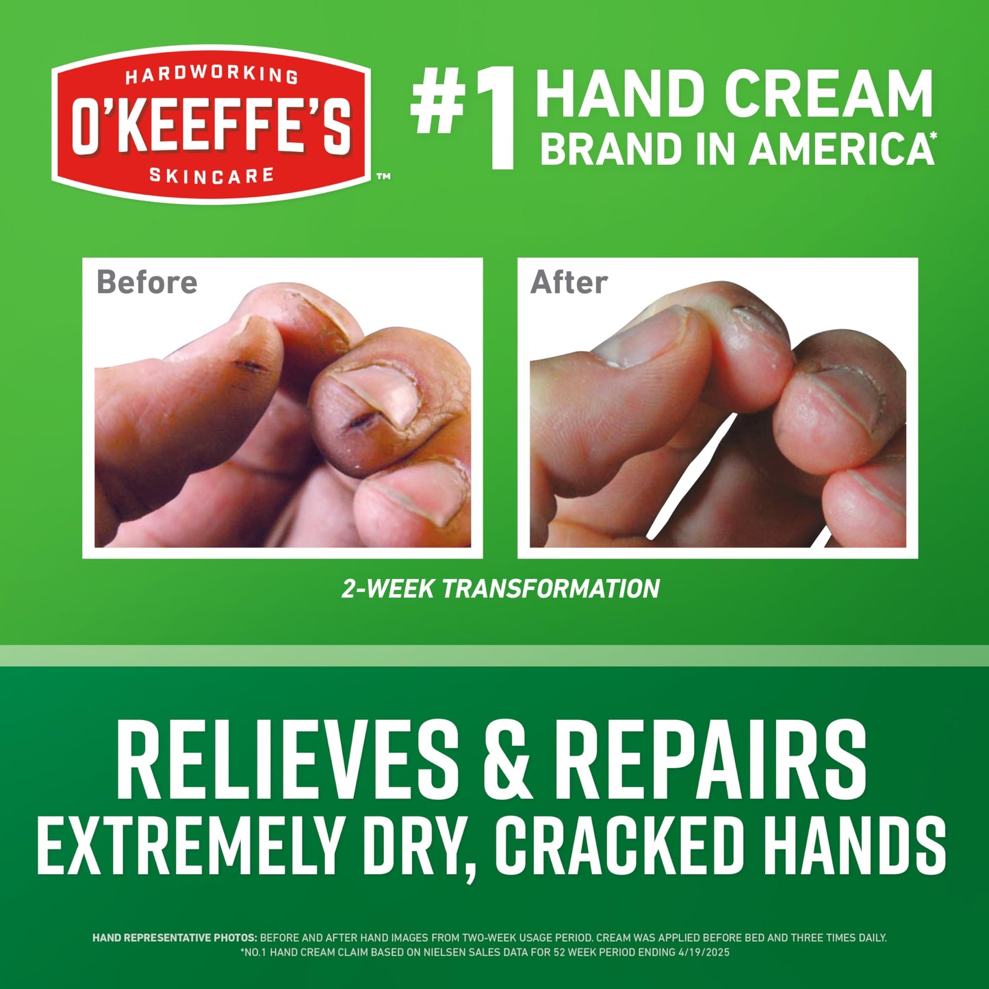O'Keeffe's Working Hands Hand Cream for Extreme Dryness - 6.8 oz Value Size Jar (12 Pack) - Repairing Skincare for Cracked, Dry Hands Beauty & Personal Care O'Keeffe's