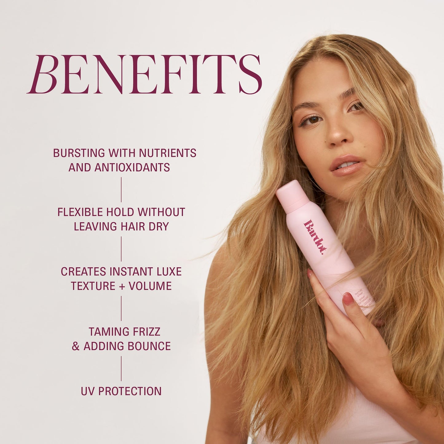 Bardot. Dry Texture Spray - Translucent Dry Texture Spray Creates Lift and Adds Airy Fullness and Long-Lasting and Lightweight Texture to the Hair - 7 Beauty & Personal Care Brigitte Bardot