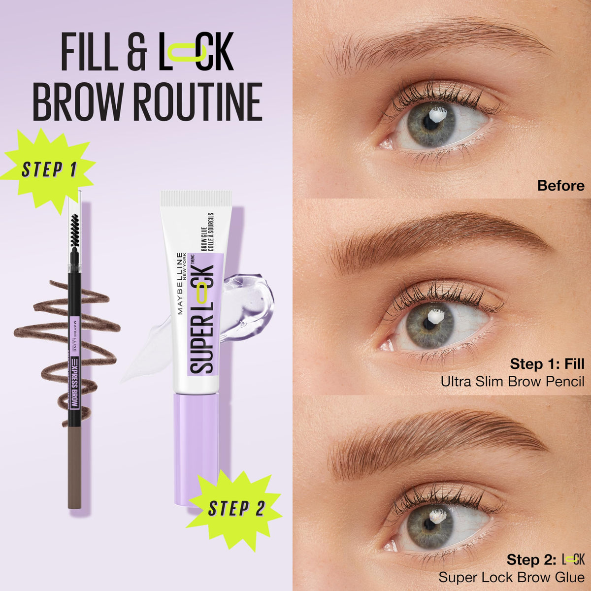 Maybelline Express Brow Ultra Slim Eyebrow Makeup, Brow Pencil with Precision Tip and Spoolie for Defined Eyebrows, Blonde, 1 Count Beauty & Personal Care MAYBELLINE