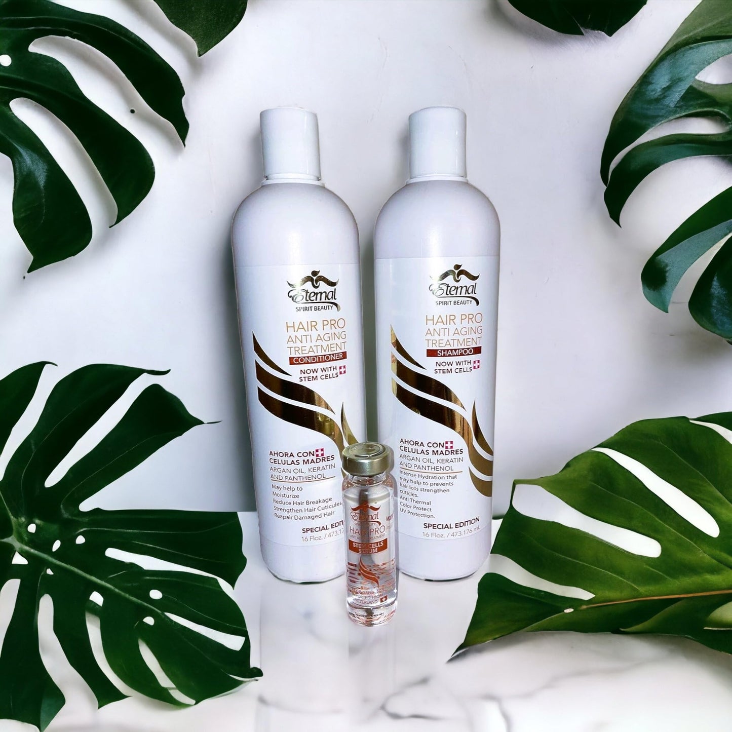 Eternal Hair Pro Anti Aging Treatment Shampoo and Conditioner Stem Cells Serum Beauty & Personal Care Vineen