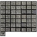 Wrapables A70194_a White with Gold Rhinestones Nail Art Stickers 3D Nail Decals (50 Sheets), Flowers, Bows, & Butterflies Nail Art Stickers (50 Beauty & Personal Care Wrapables