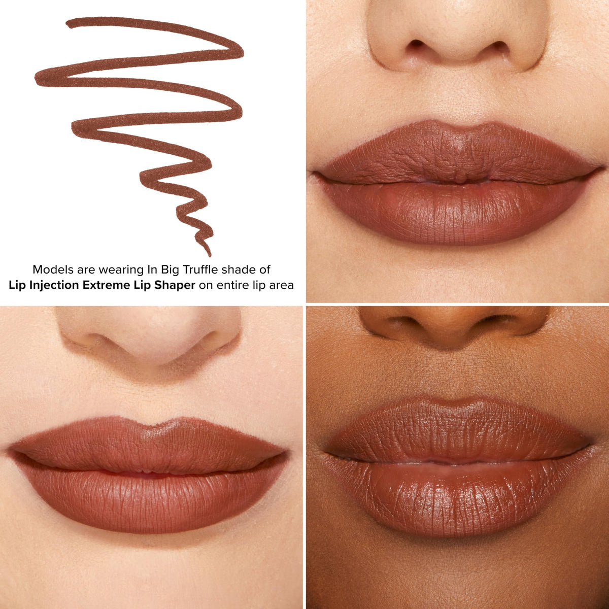 Too Faced Lip Injection Extreme Lip Shaper | Plumping, Waterproof, Liner Pencil, 0.01 Ounce, In Big Truffle Beauty & Personal Care Too Faced