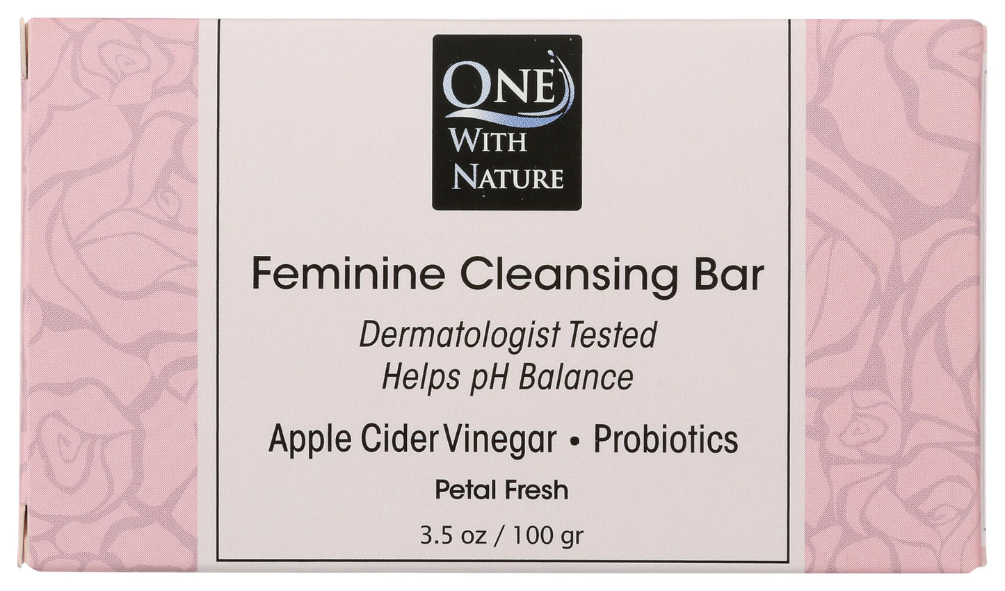 One With Nature Feminine Cleansing Bar Soap Petal Fresh 3.5 oz Bar Soap Beauty & Personal Care One With Nature
