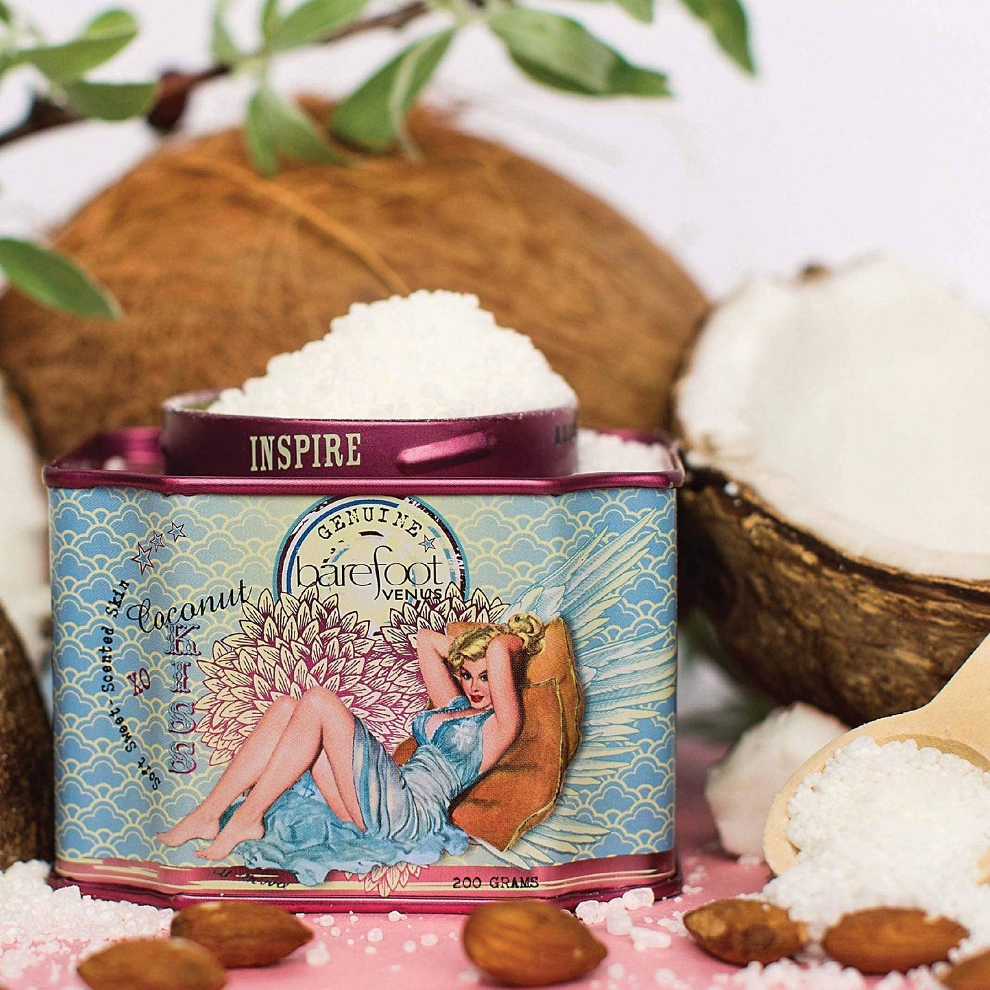 Barefoot Venus bath Soak, Hand Cream & Argan Oil Body Care Gift Set (coconut Kiss) Beauty and Personal Care Barefoot Venus