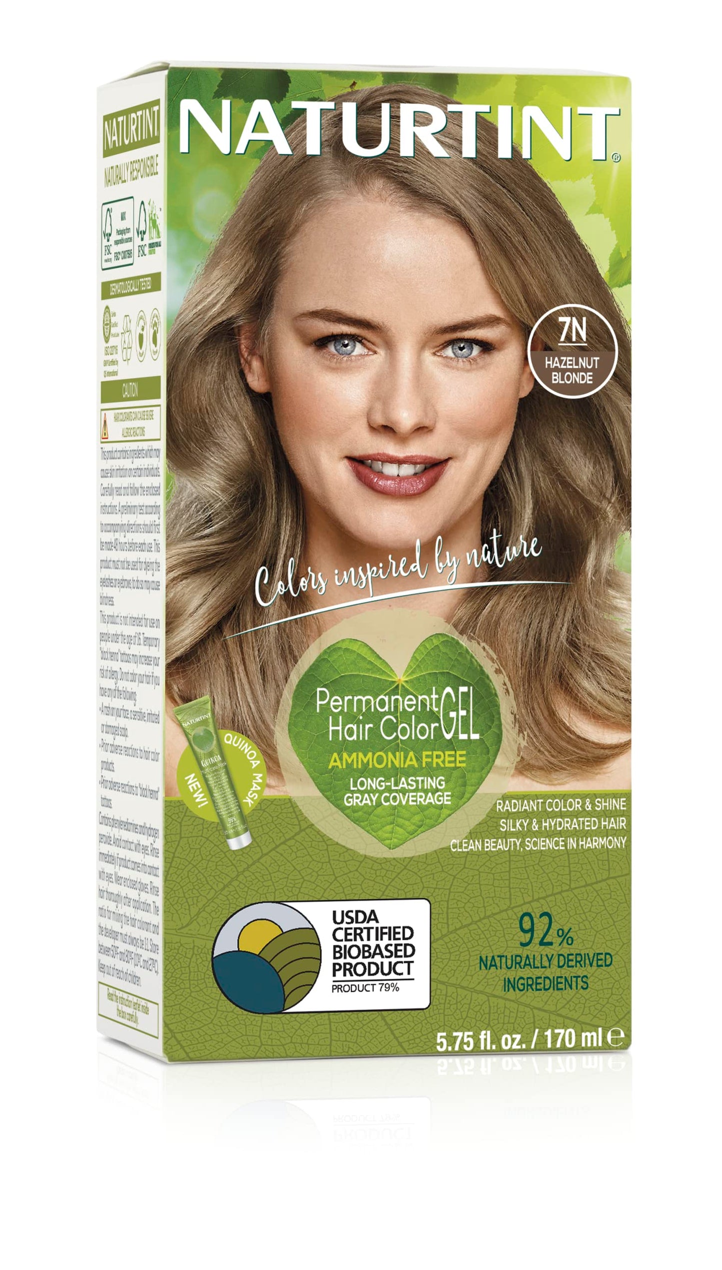 Naturtint Permanent Hair Color 7N Hazelnut Blonde - 5.4 fl oz Beauty & Personal Care Naturtint