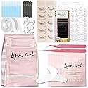 Lyon Lash Eyelash Extension Supplies 4x100 Packs - 100 Pairs Under Eye Gel Pads | 100 Disposable Mascara Brushes Wands | 100 Micro Applicators Brush | Beauty & Personal Care Lyon lash