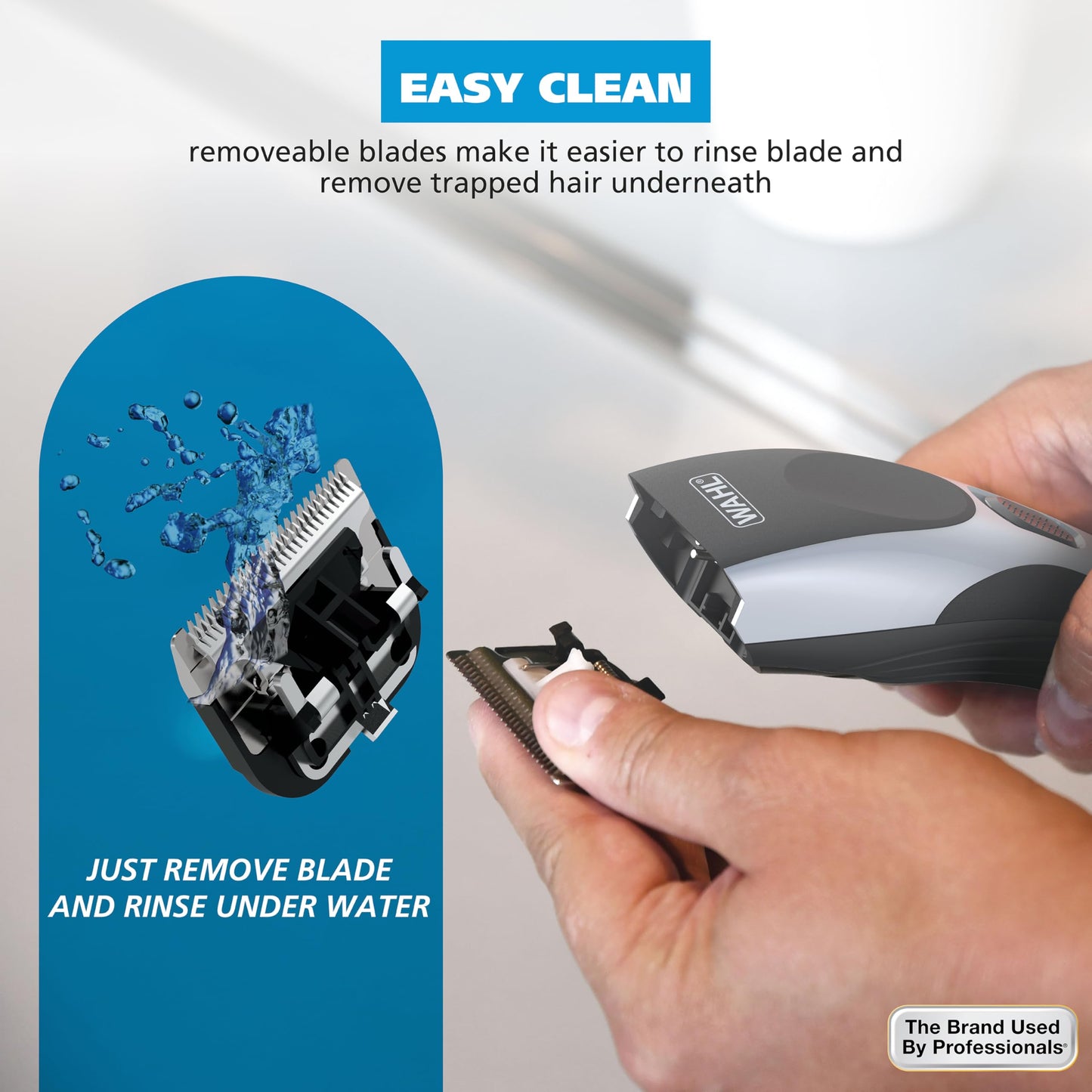 Wahl Clippers Home Pro Cordless Rechargeable Hair Clippers for Men with Precision Haircutting Blades & Secure Snap-N-Lock Attachment Guards - Model Beauty and Personal Care Wahl