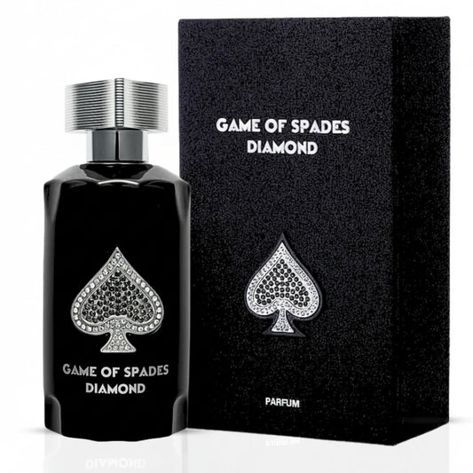 Jo Milano Game of Spades Diamond Parfum Spray | 3.4 oz (100ml) | Vanilla, Fruity, Amber, Sweet, Musky Scent | Long Lasting Fragrance for Men and Women Beauty & Personal Care Jo Milano