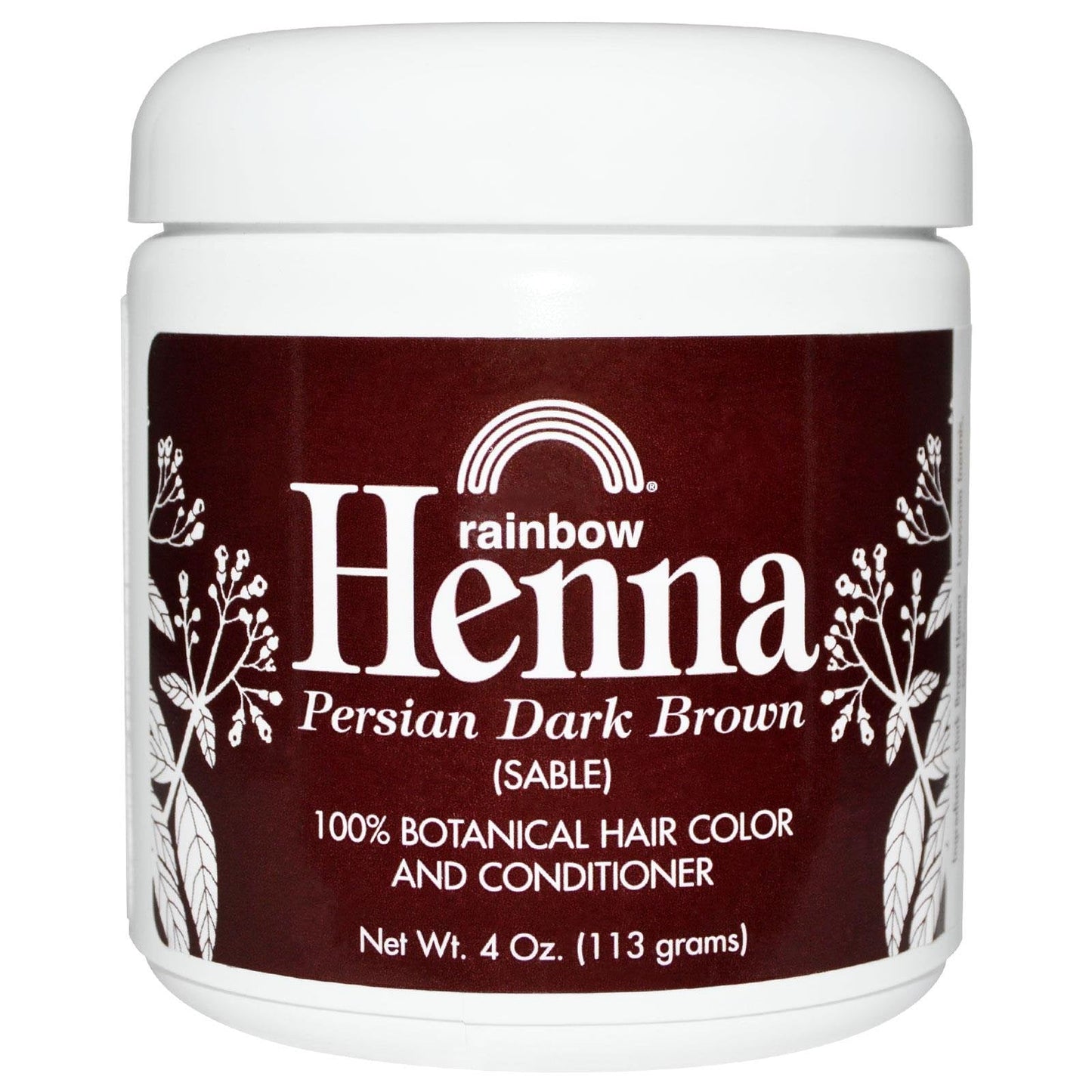 RAINBOW RESEARCH Dark Brown Henna - 4 oz. Beauty & Personal Care Rainbow Research