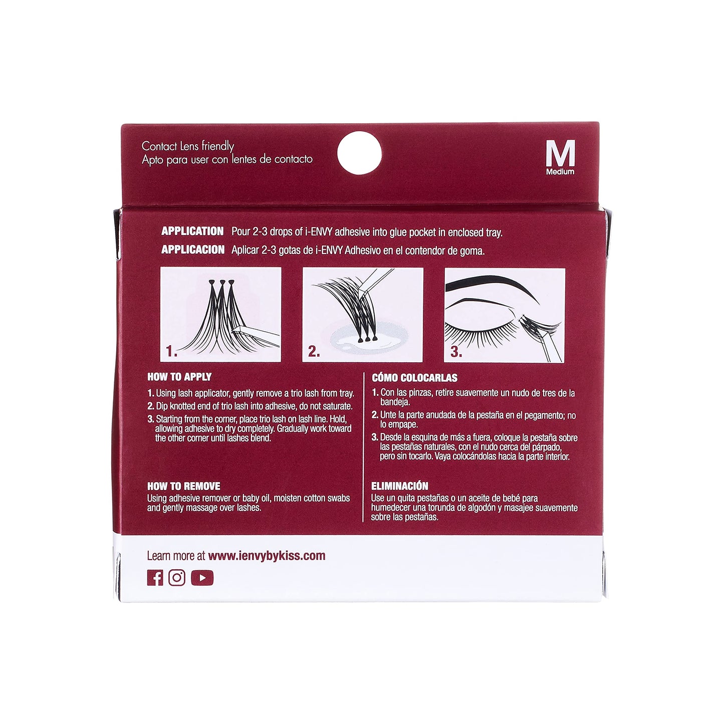i-ENVY by KISS Trio Lash Classic Medium 30 Lashes (Pack of 6) Natural Style 3X Faster Easier Application Beauty & Personal Care i•ENVY