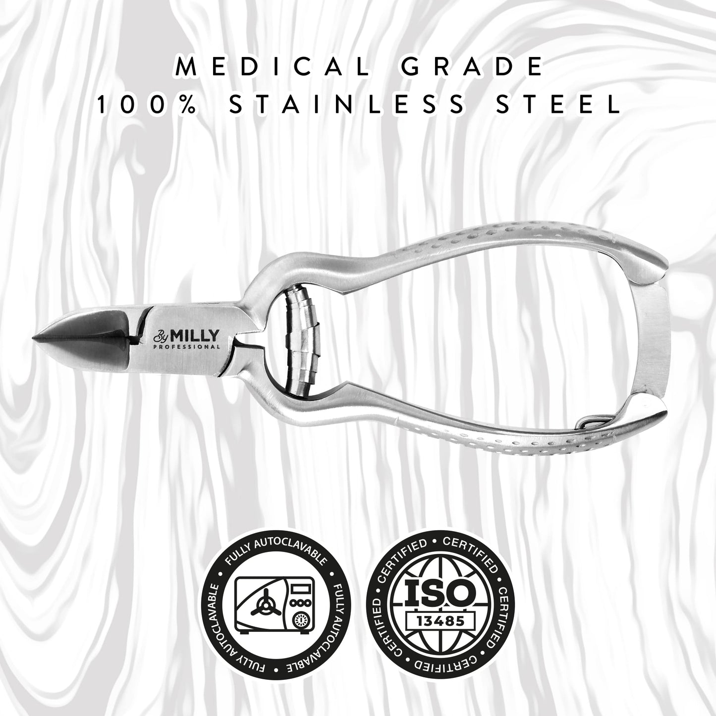 By MILLY High Carbon Stainless Steel Heavy Duty Toenail Clippers for Thick Toenails | Trim Thick or Hard Toenails | Professional Nail Clippers Beauty & Personal Care By MILLY