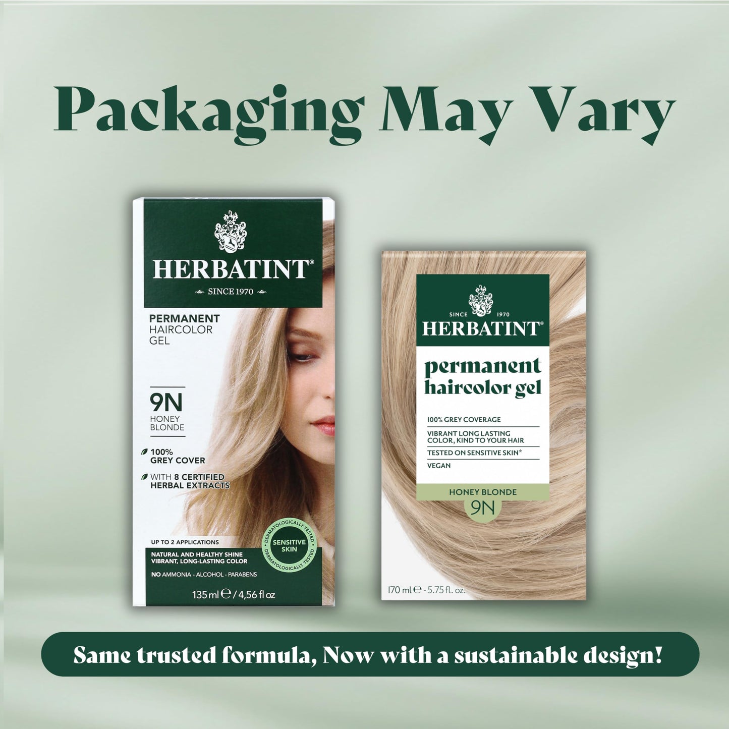 Herbatint Permanent Haircolor Gel, 9N Honey Blonde, Alcohol Free, Vegan, 100% Grey Coverage - 4.56 oz (3 Pack) Beauty & Personal Care Herbatint