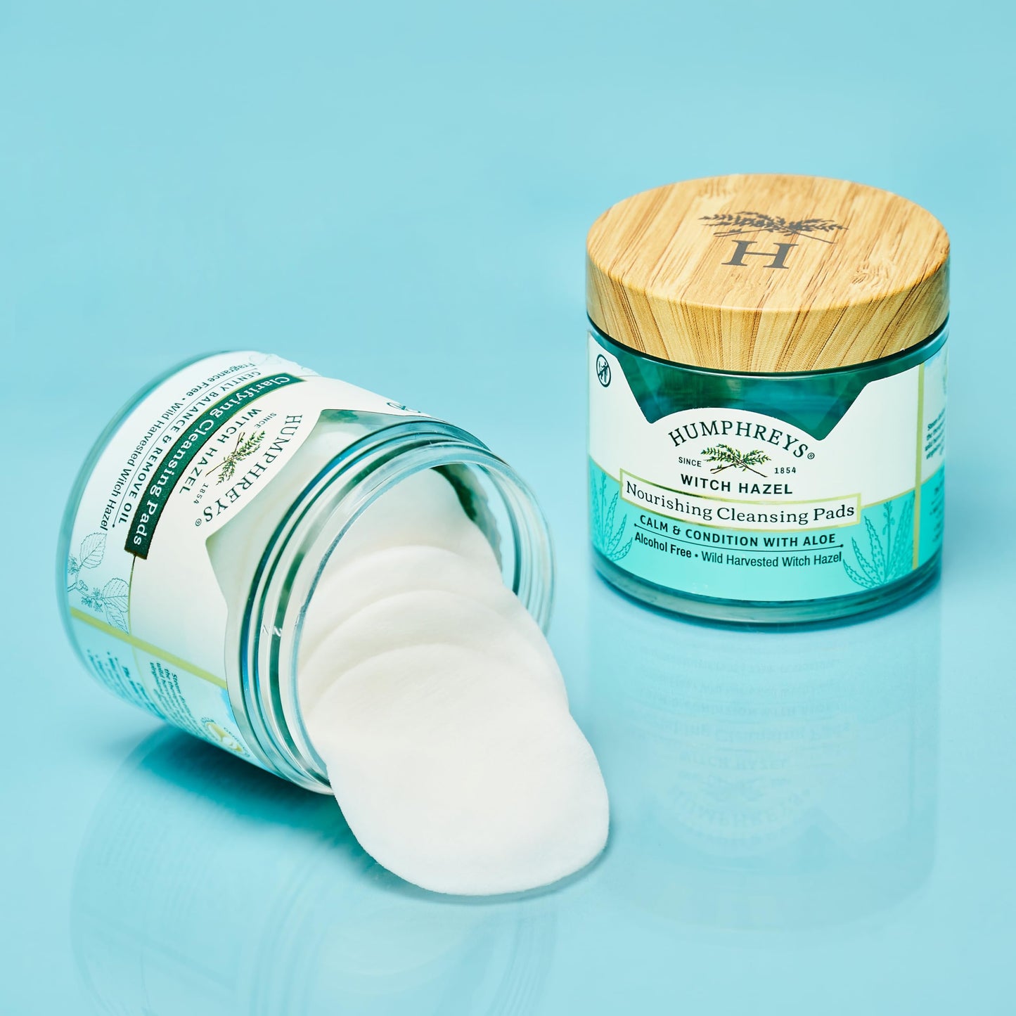 Humphreys Witch Hazel Nourishing Cleansing Pads | Wild Harvested Witch Hazel & Aloe | Hydrating, Natural Alcohol-Free Formula | 60 Rounds Beauty & Personal Care Humphreys