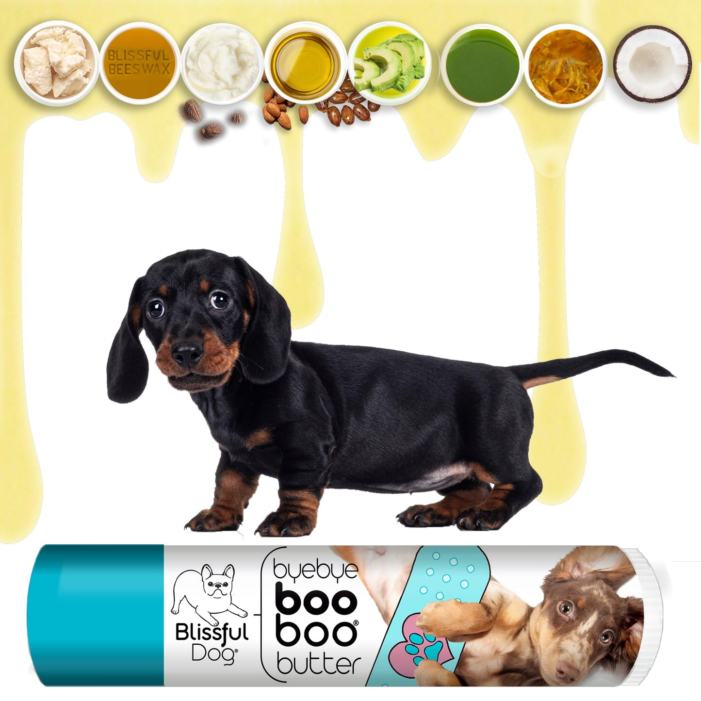The Blissful Dog .15 oz Tube Dachshund Booboo Butter Beauty and Personal Care The Blissful Dog