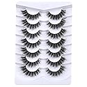 Mebver 8D Fluffy Wispy Lashes False Eyelashes Cat Eye Lashes Faux Mink Lashes Natural Look That Look Like Extensions Pestañas Postizas D Curl Lash Beauty & Personal Care Mebver