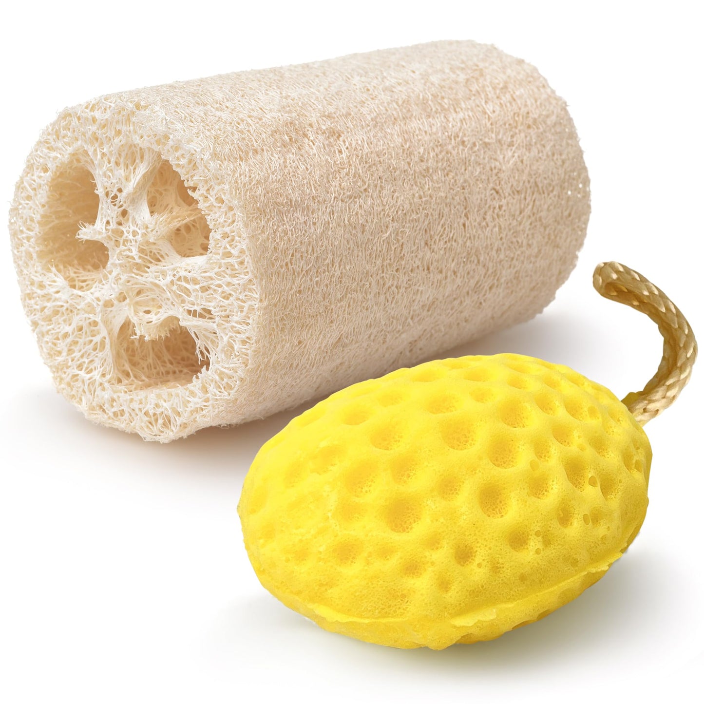 Serenelife Loofah and Sponge - Exfoliating Scrubber for Body Care in Bath Spa Shower, Remove Dead Skin, Great for Bathing and Scrubbing, Bathroom Beauty & Personal Care SereneLife