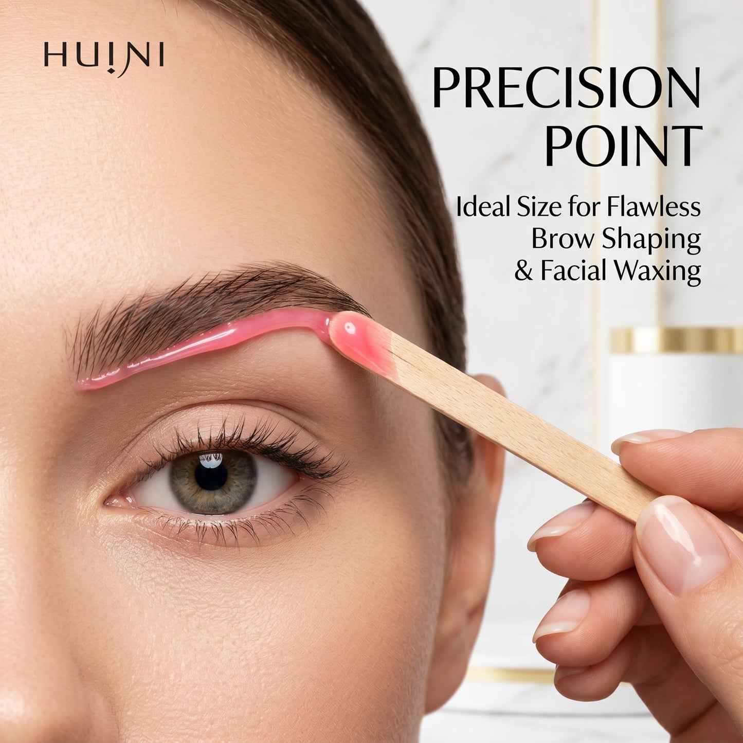 Huini 1000 Ct. Wooden Waxing Applicators Sticks for Face & Eyebrows Wax Spatula Hair Removal Beauty and Personal Care HUINI