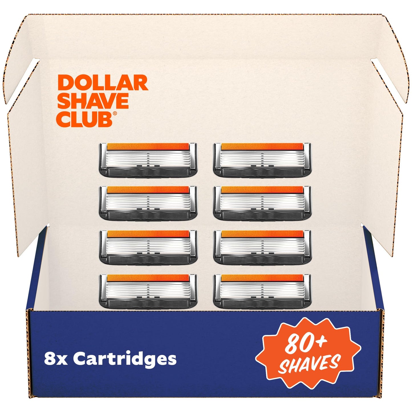 Dollar Shave Club | 6 Blade Razor Refills (8 Pack) | 6 Stainless Steel Blades for a Close & Comfortable Shave Beauty and Personal Care Dollar Shave Club Default Title