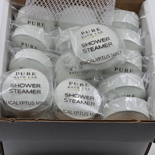 Shower Steamers Eucalyptus Mint Essential Oils, 15 Count, (Larger Than Leading Brand), with Mesh Bag (15 Count) Pack of 1 Beauty and Personal Care Spa Pure