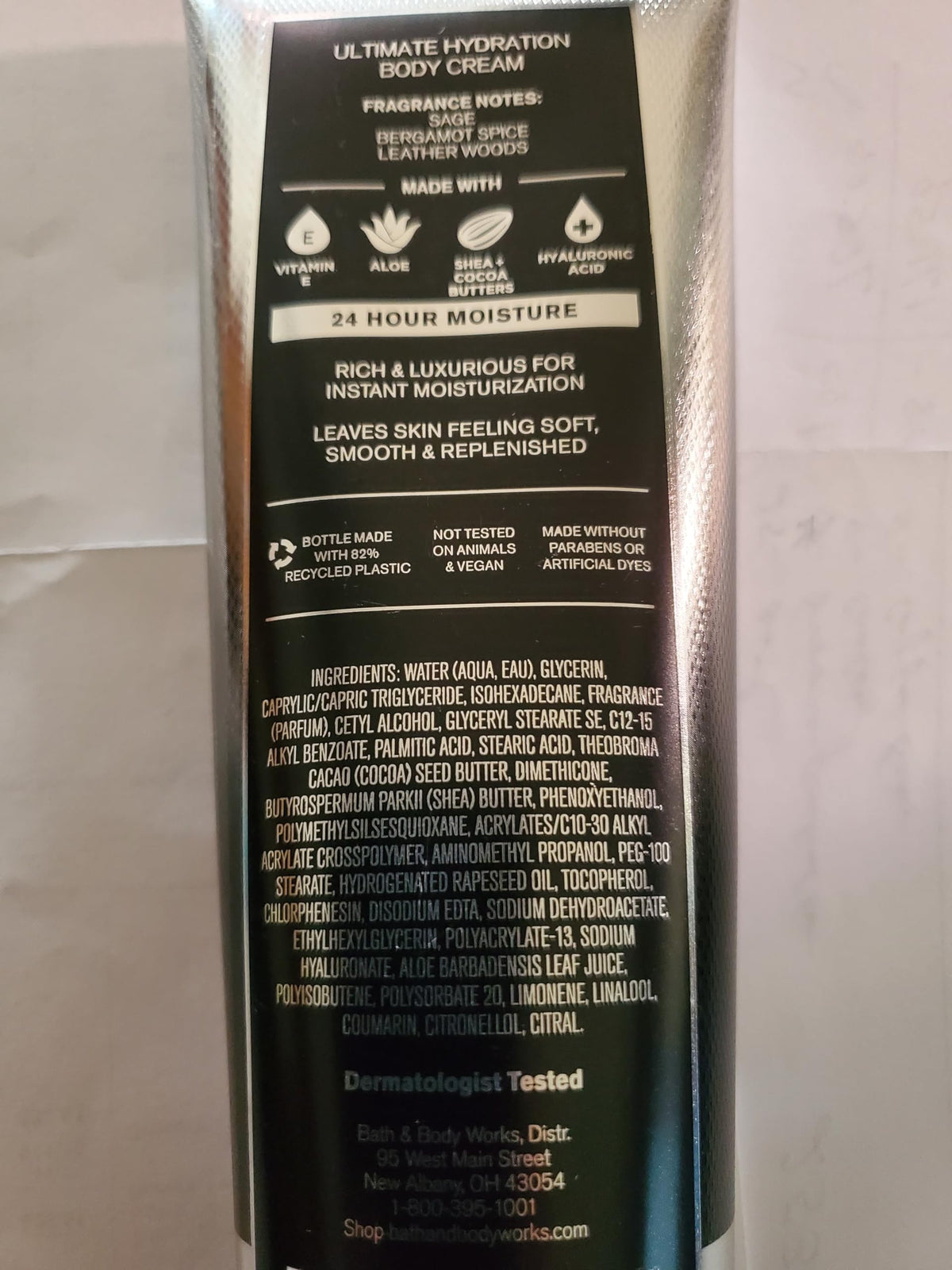 Bath & Body Works Men's Freshwater, Graphite, Ocean Body Creams 8 Oz Each