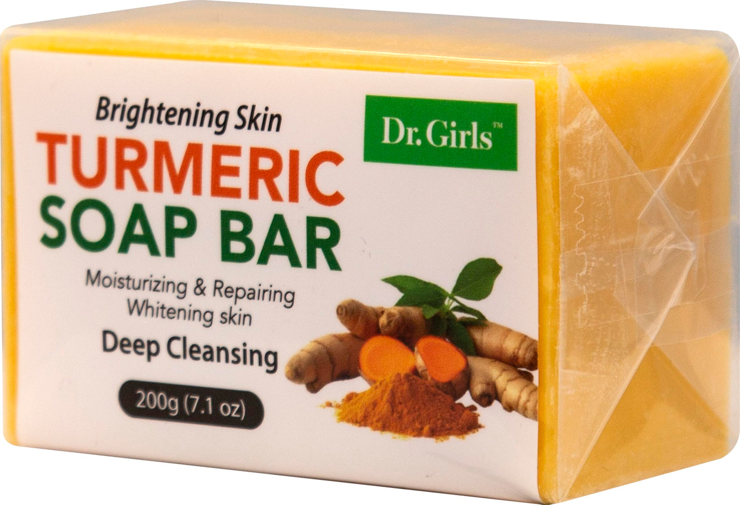 Dr.Girls Turmeric Deep Cleansing Soap Bar 7.1oz/ 200g (Original) Beauty & Personal Care Dr.Girls