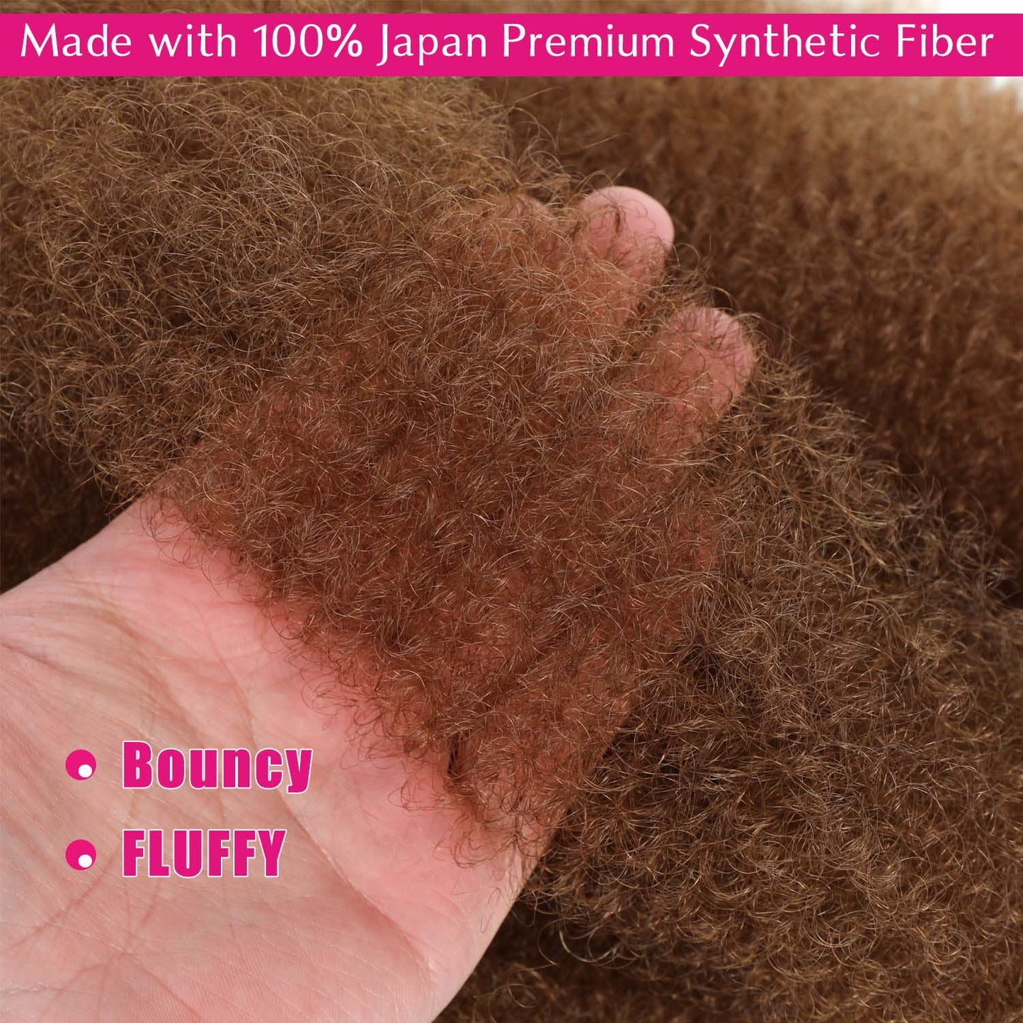 Afro Twist Hair 18 Inch 3 Packs, Springy Afro Twist Hair Pre Fluffed Spring Twist Hair Pre Separated Wrapping Hair for Soft Locs Hair Extensions (18 Beauty and Personal Care Hbegant