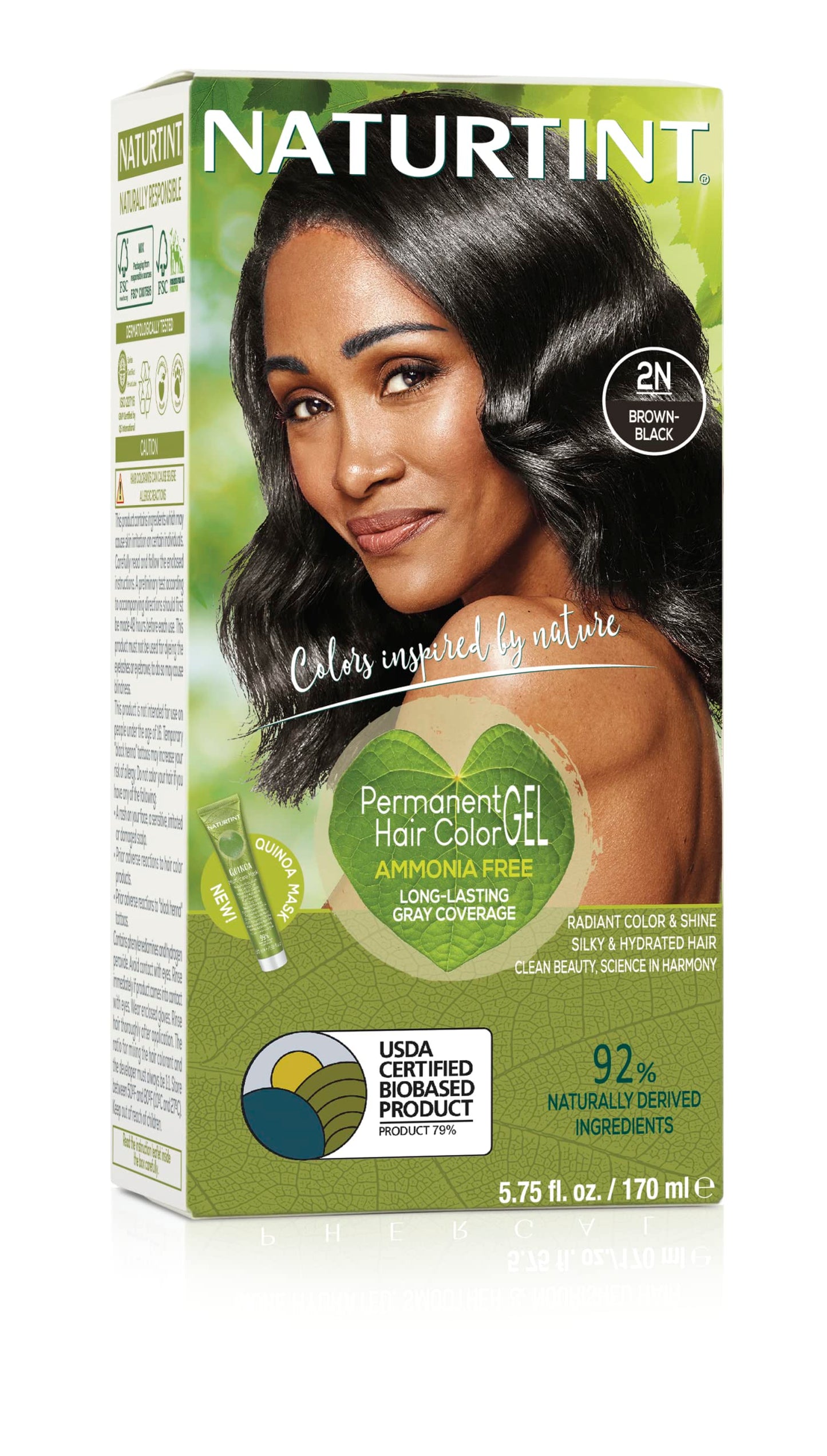 Naturtint Permanent Hair Color Black Brown - 5.45 fl oz Beauty & Personal Care Naturtint
