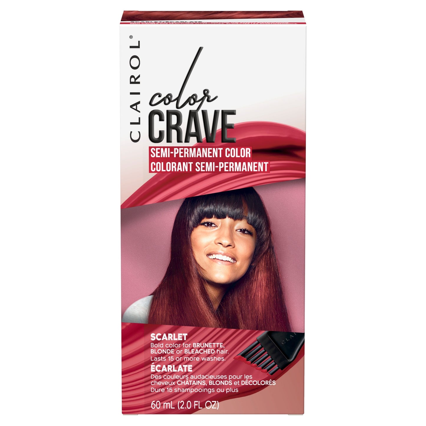 Clairol Color Crave Semi-Permanent Hair Dye, Scarlet Hair Color, 1 Count Beauty & Personal Care Clairol