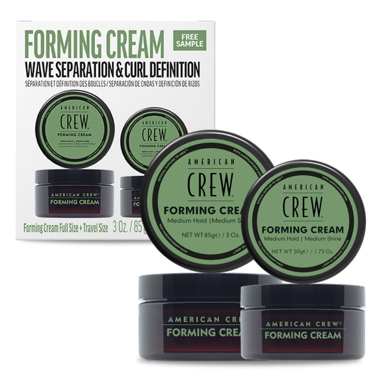 American Crew Men's Hair Forming Cream (DISCONTINUED), Like Hair Gel with Medium Hold & Medium Shine, Travel Size, Duo Gift Set Beauty & Personal Care AMERICAN CREW