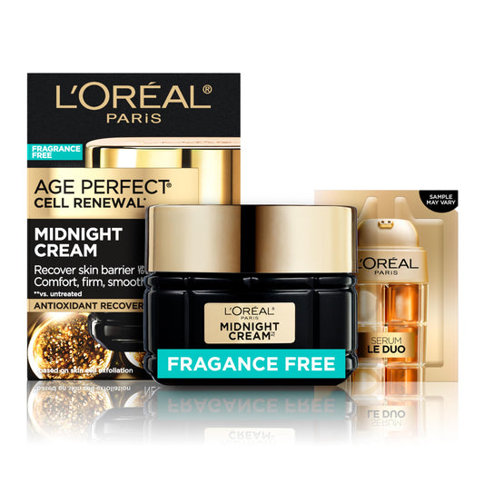 L'Oreal Paris Age Perfect Anti-Aging Midnight Face Cream, Fragrance-Free Face Moisturizer with Shea Butter and Antioxidants to Reduce Wrinkles Beauty & Personal Care L'Oreal Paris