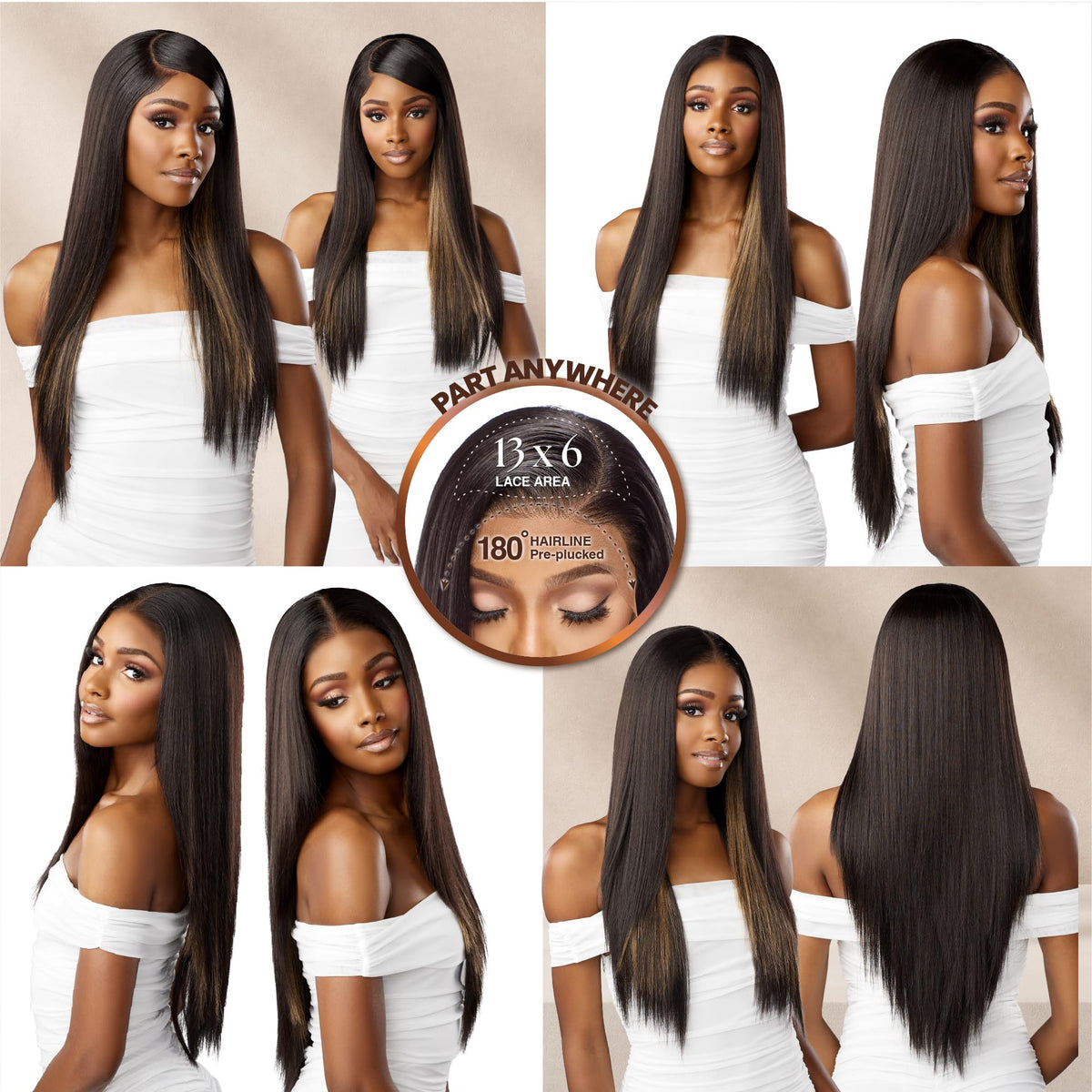 Sensationnel Bare Lace 13x6 Wig-Unit 1, SH/GOLDENWALNUT