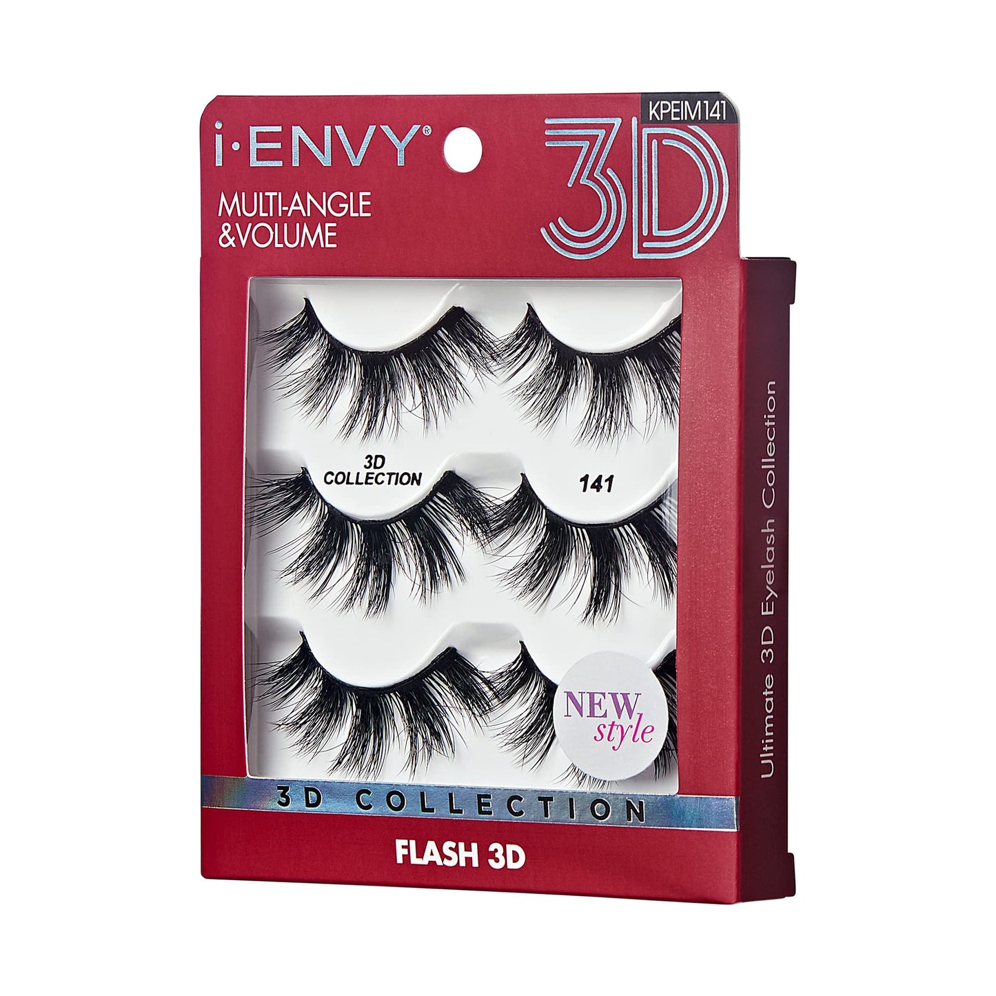 iEnvy False Eyelashes 3 Pairs Fluffy and Natural Multiangle and Volume Faux Mink Lashes (41) Beauty & Personal Care i•ENVY