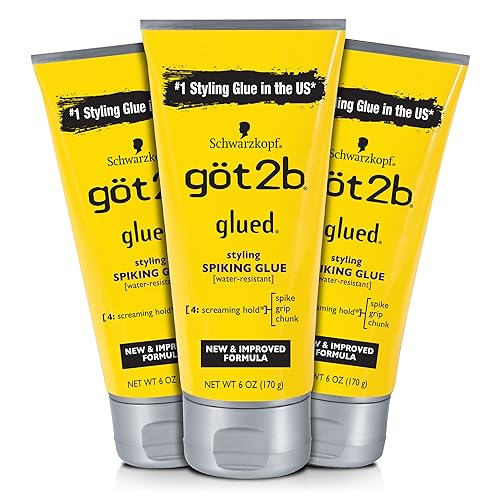 Got2b Glued Styling Spiking Hair Gel, 6 oz (Count of 3) Beauty & Personal Care Got2B