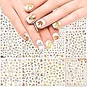Adurself 1000+ Patterns Autumn Nail Art Decals Fall 3D Nail Self-Adhesive Stickers Harvest Pumpkin Maple Leaves Sunflower Squirrel for Women Girls Beauty & Personal Care Adurself