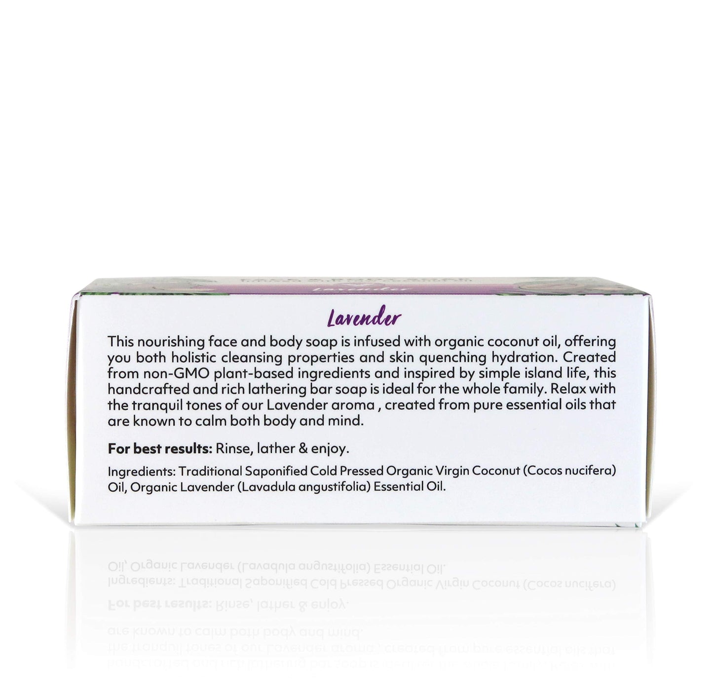 "Coco Fiji Soap Bar for Face and Body Infused With Organic Coconut Oil, Lavender Essential Oil, Natural Soap for Moisturizing & Pore Purifying Skin, 7 Beauty & Personal Care Organic Fiji
