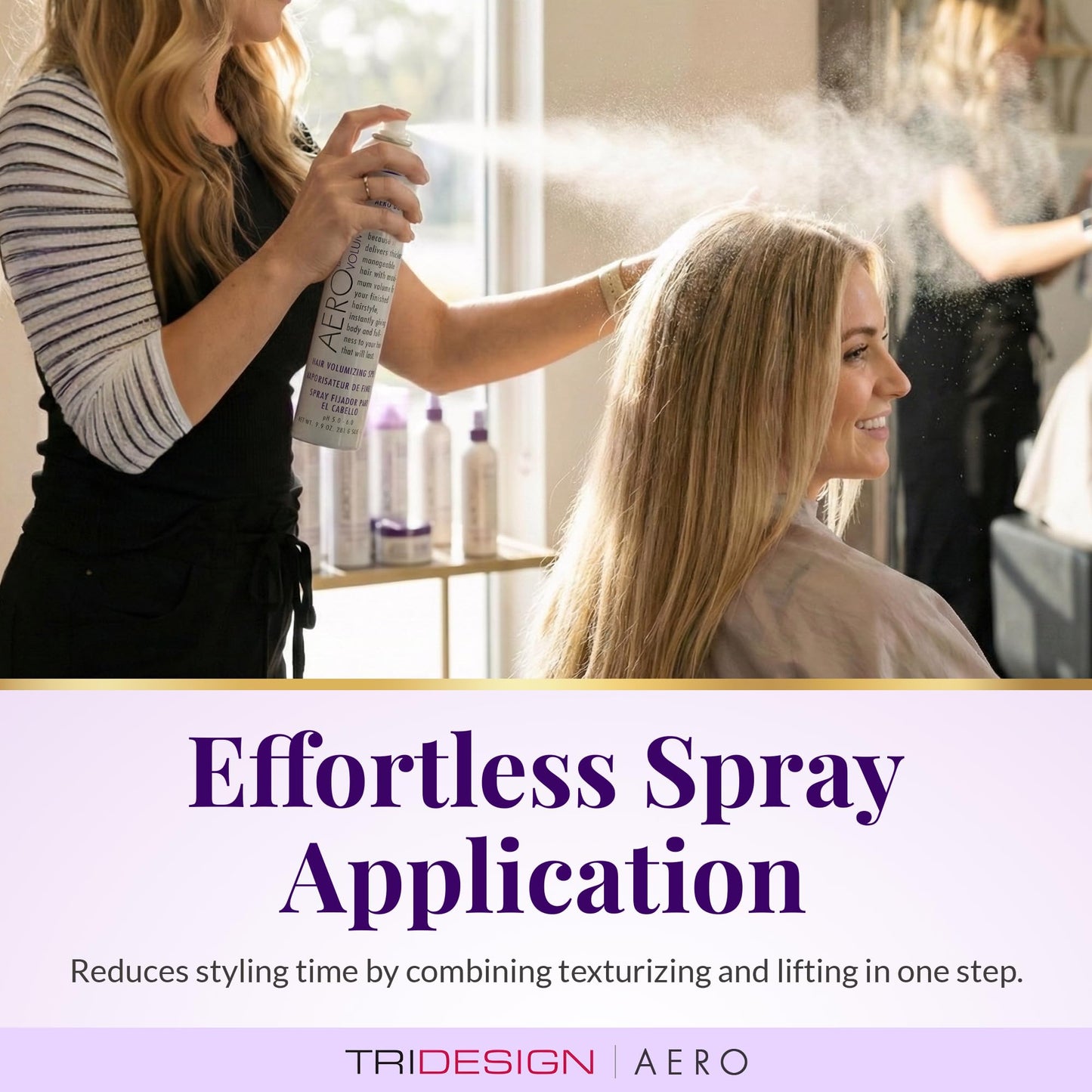 TRIDESIGN Aero Body Infusion Volumizer - Achieve Maximum Volume & Enhanced Texture, Weightless Formula for Root Lift & Fullness, Adds Body & Shine Beauty & Personal Care TRIDESIGN