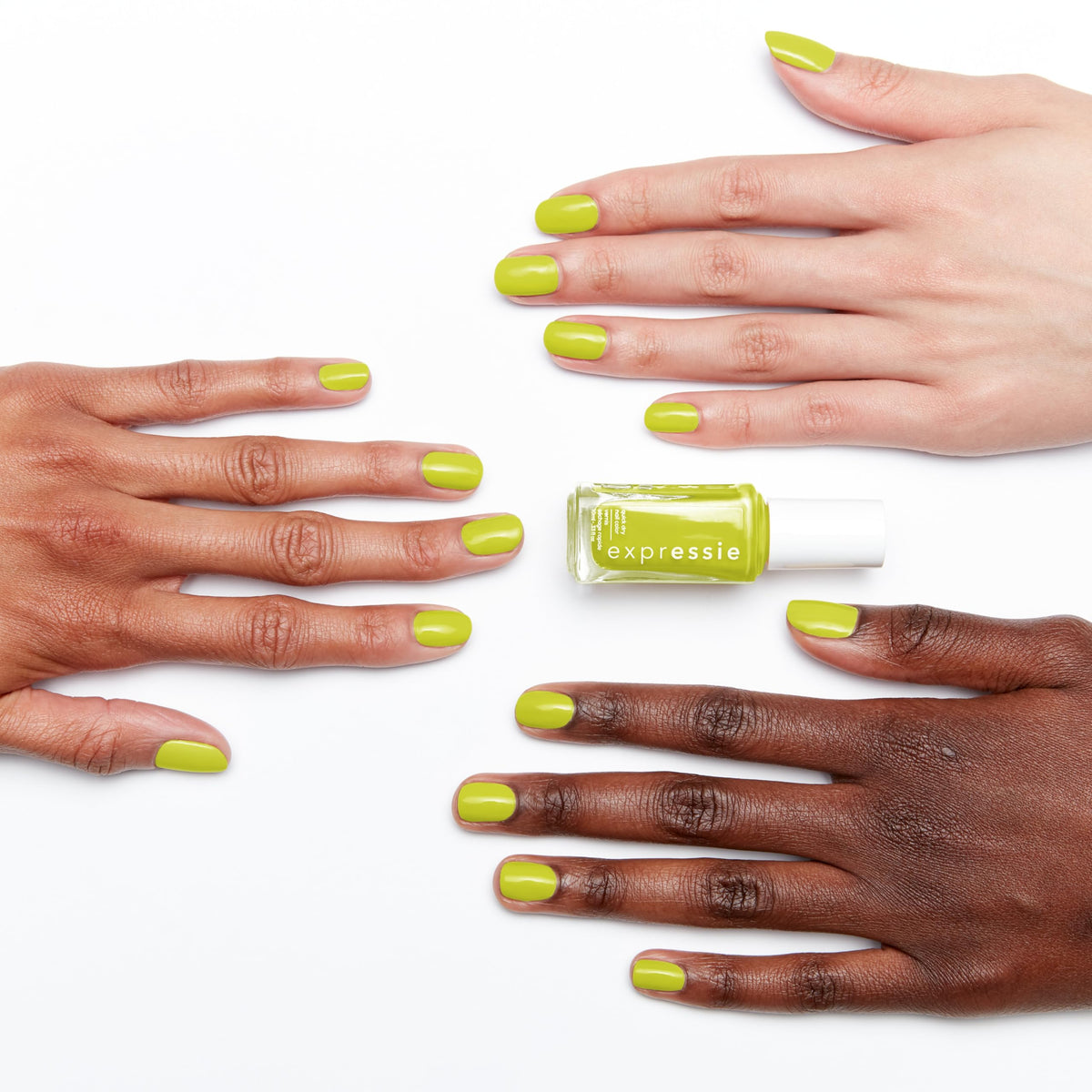 essie Expressie Nail Polish, Quick-Dry Green Nail Polish, Power Moves, Vegan, Main Character Moment, 0.33 fl oz
