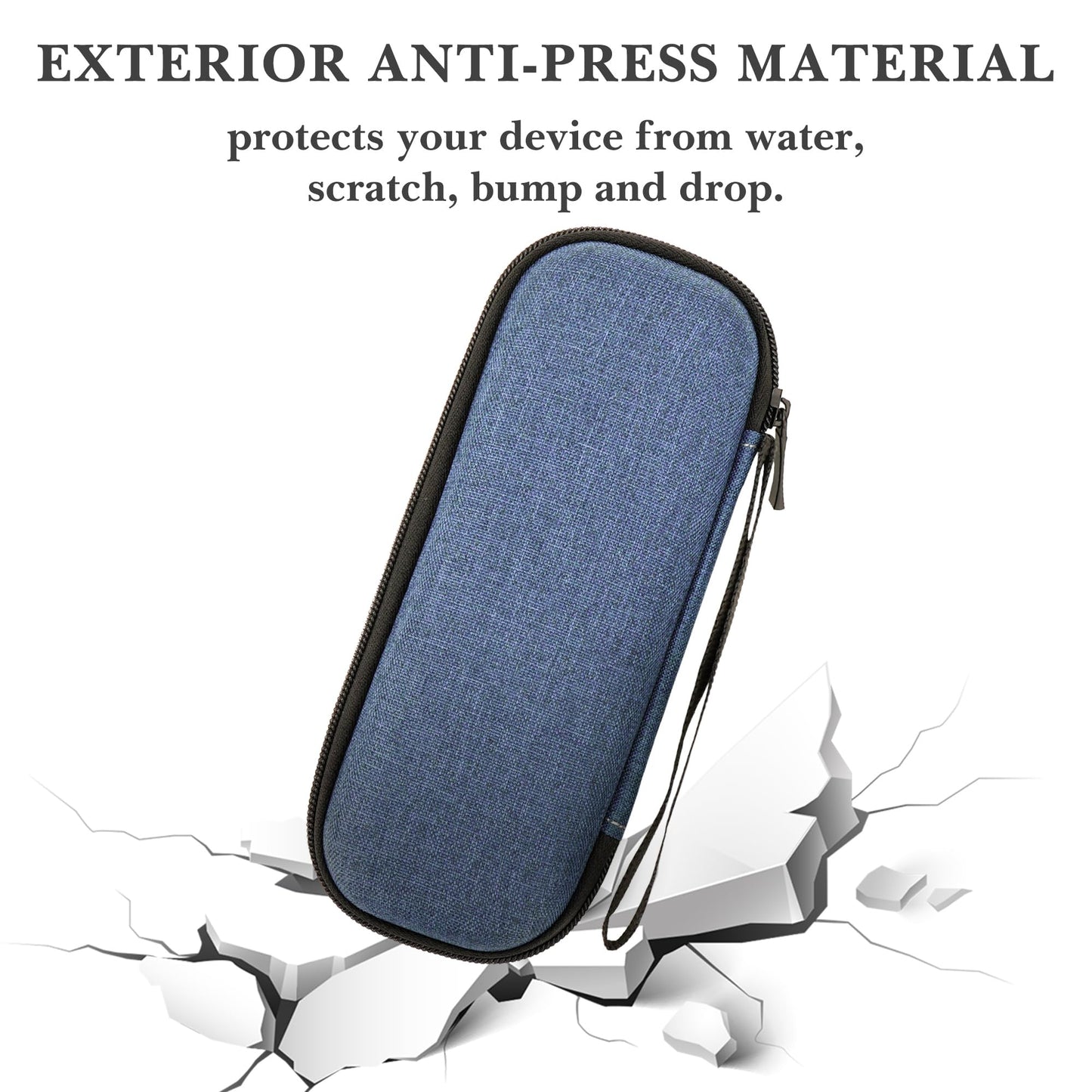 Linkidea Generic EVA Hard Shell Safety Razor Travel Case, Shaving Accessories Blade Head Storage, Men's Portable Travel Shaver Bag Compatible Beauty and Personal Care Linkidea