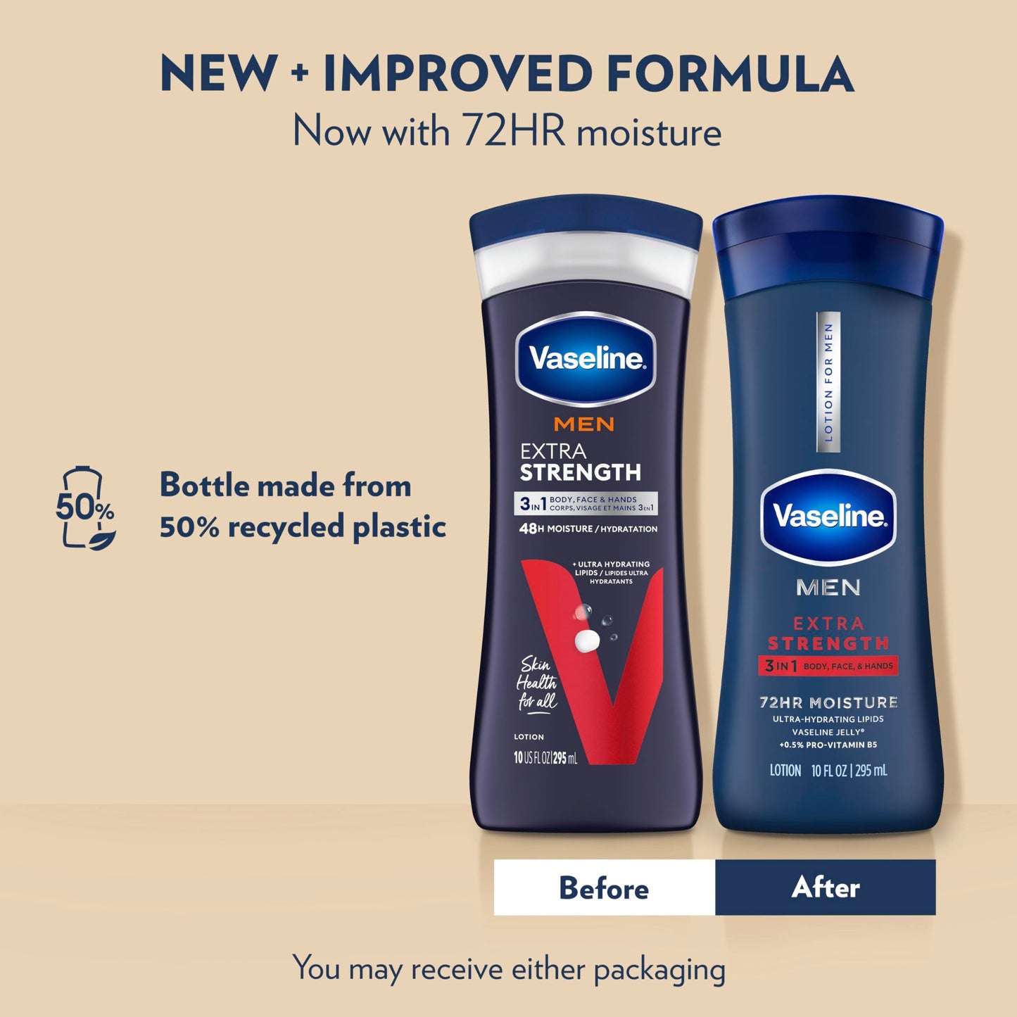 Vas Ic Mens Bdy/Face Loti Size 10z Beauty & Personal Care Vaseline
