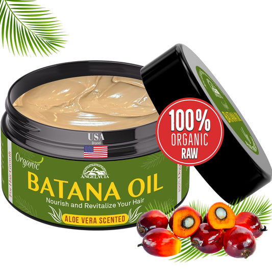 ANGELYCIA Batana Oil For Hair Growth | 100% Organic Raw Batana | Dr. Sebi Batana Oil from Honduras | Nourish Strengthen Prevent Hair Loss | All Hair Beauty & Personal Care ANGELYCIA