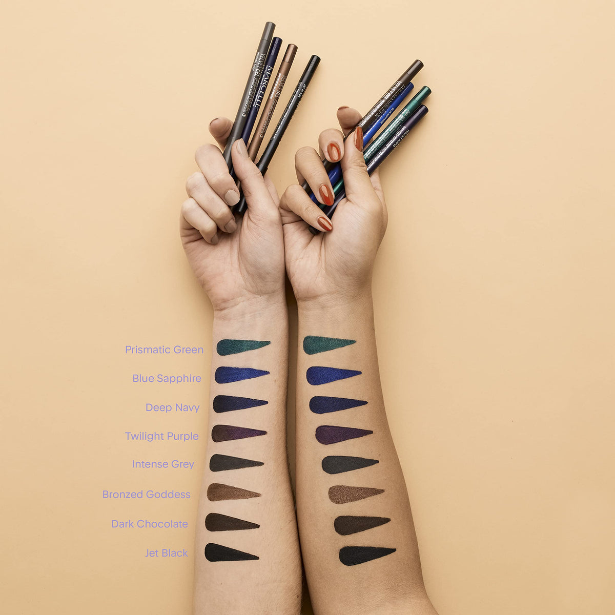 Marcelle Velvet Gel Waterproof Eyeliner, Dark Chocolate, Gel-Based Eye Pencil, Long-Lasting, Smudge-Proof, Fragrance-Free, Hypoallergenic,