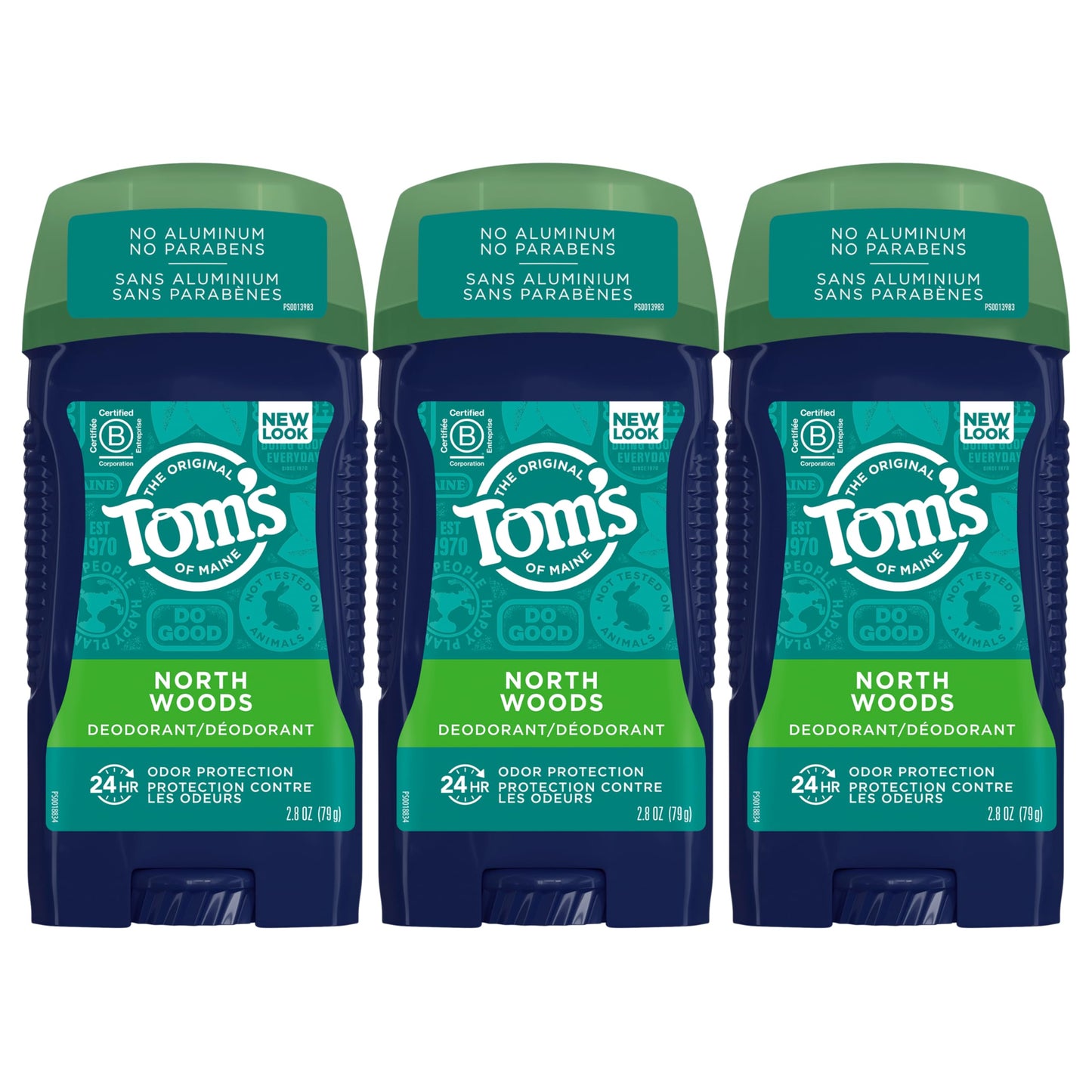 Tom's of Maine Long-Lasting Aluminum-Free Natural Deodorant for Men, North Woods, 2.8 oz. 3-Pack (Packaging May Vary) Beauty and Personal Care Tom's of Maine