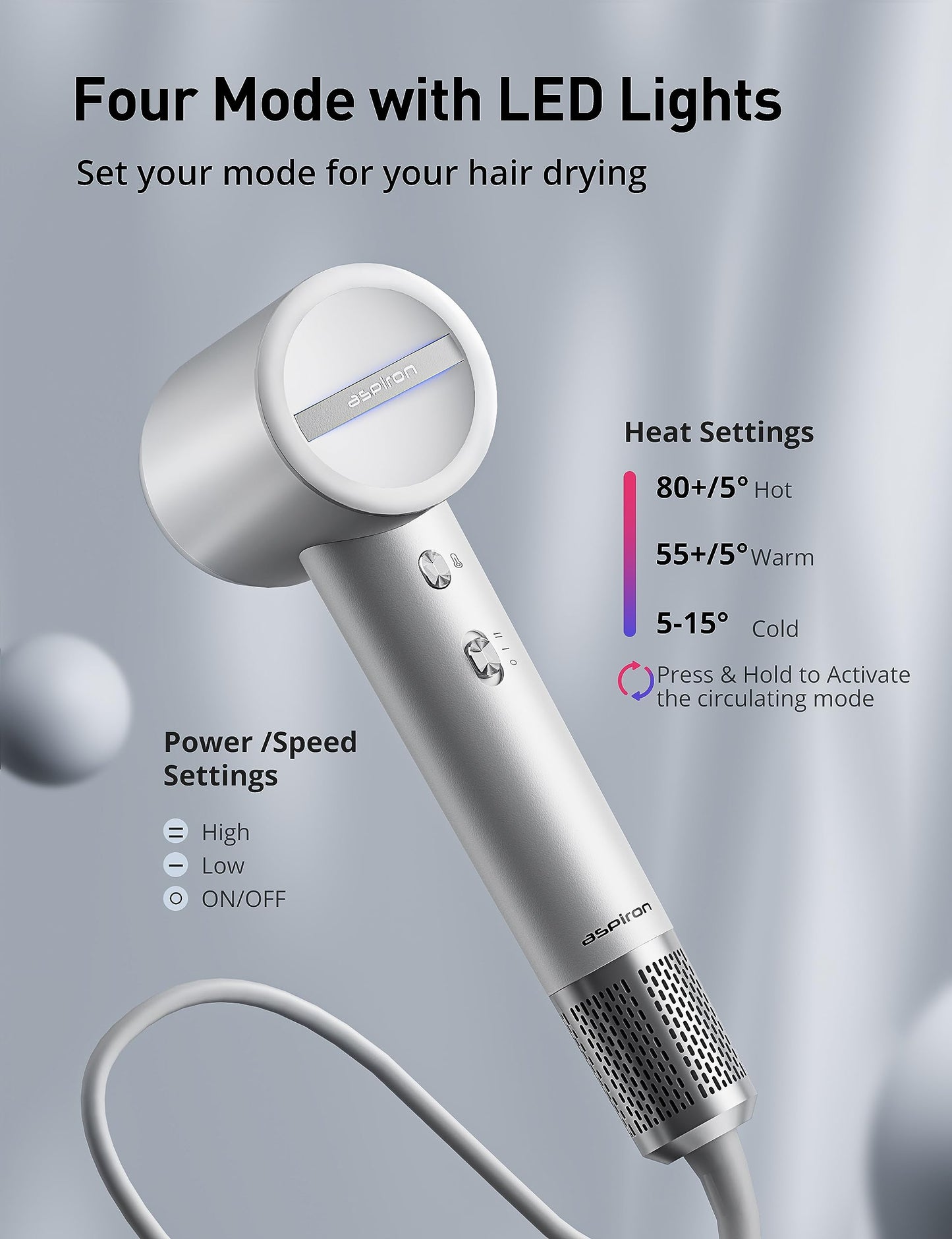Aspiron Hair Dryer Beauty & Personal Care Aspiron