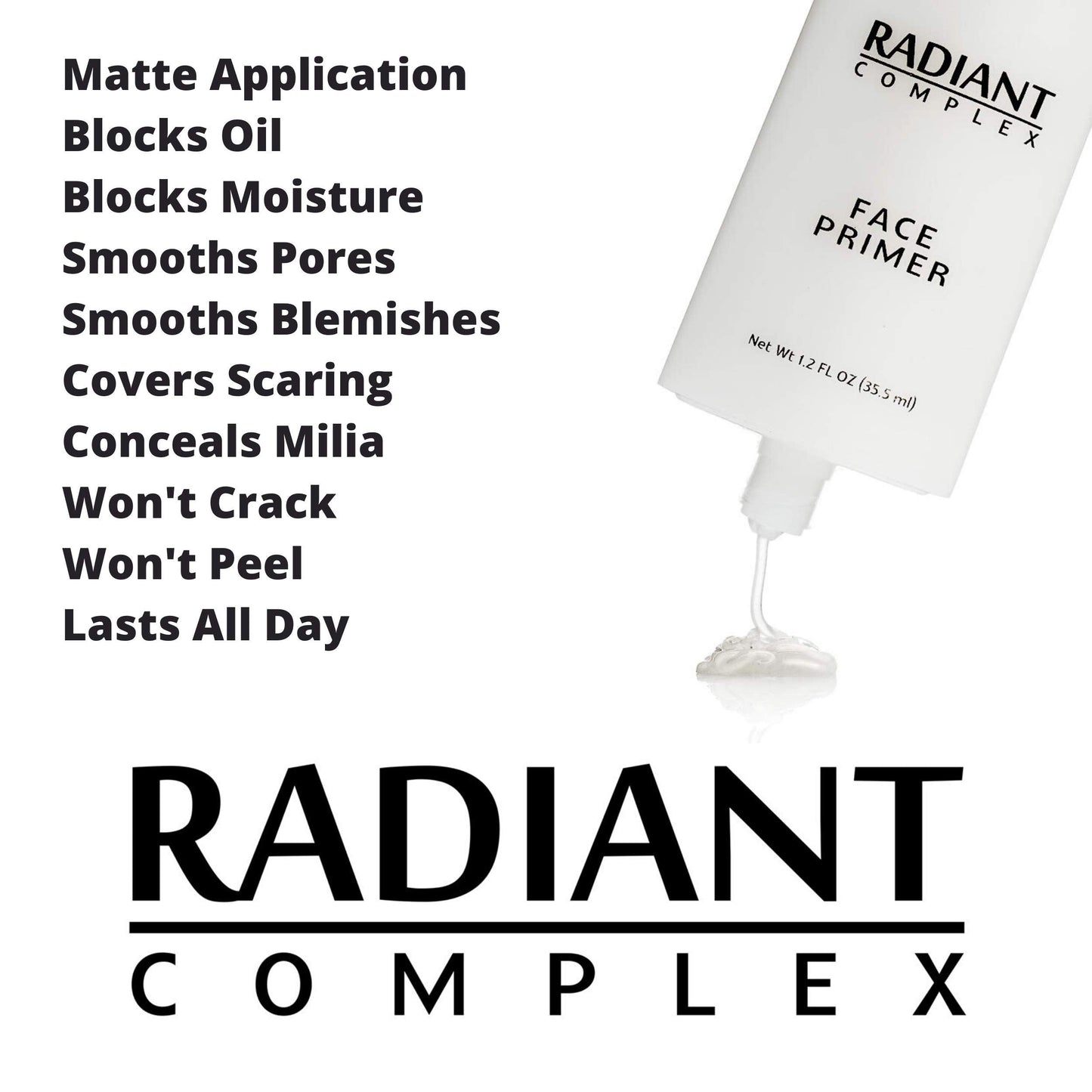 Best Makeup Base: Radiant Complex Face Primer and Pore Minimizer Transforms Your Skin into a Smooth Matte Canvas for Applying Foundation and Make Up Beauty & Personal Care Radiant Complex