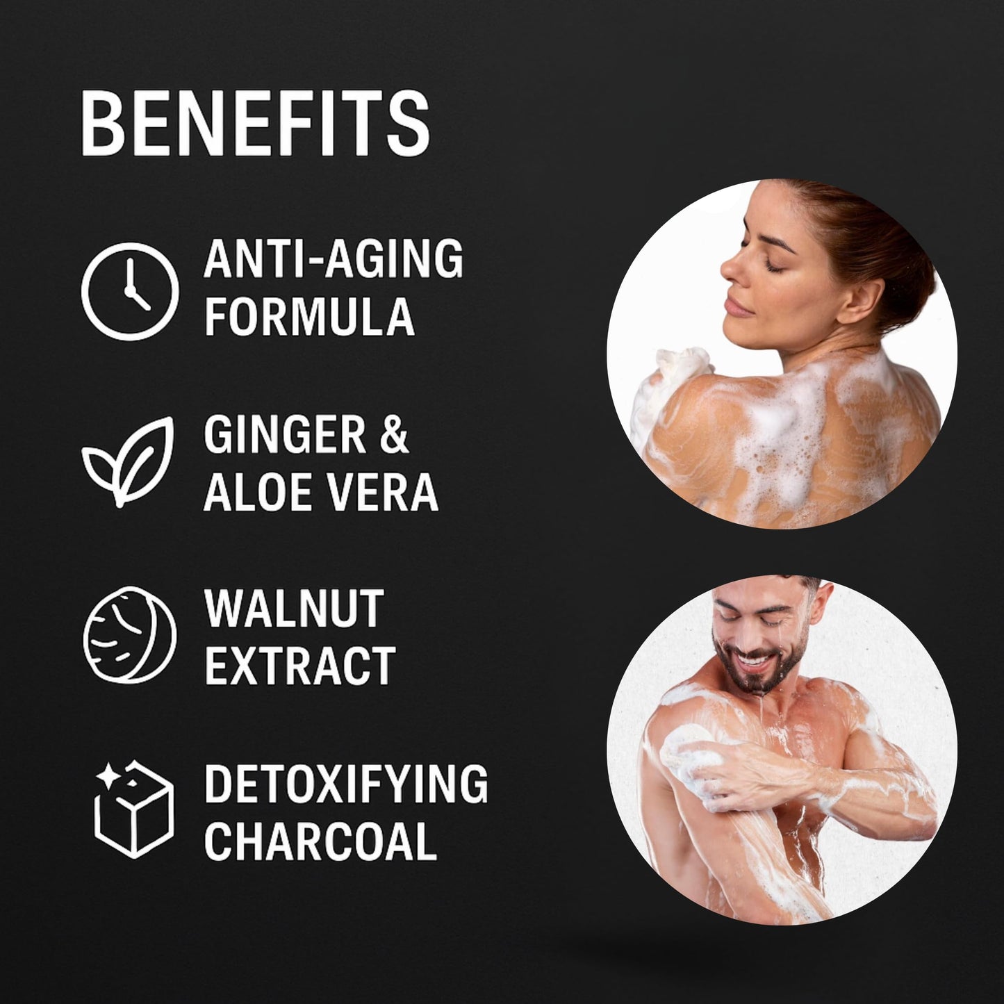 LE DOMAS Natural Body Wash with Aloe Vera, Coconut & Vitamin E - Moisturizing Cleanser for Women & Men - Sulfate Free, Gentle Skin Care, Vegan Body Beauty & Personal Care LE DOMAS
