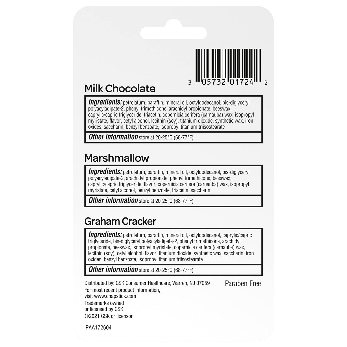 ChapStick S'more Collection Variety Pack Lip Balm Tube, Lip Care, 0.15 Ounce (Pack of 3) Beauty & Personal Care ChapStick