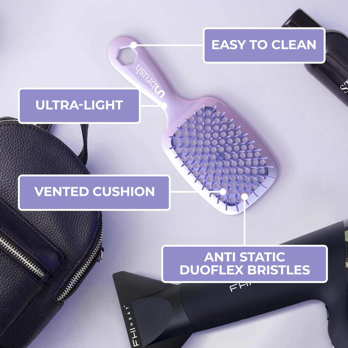 FHI Heat UNbrush Detangling Brush for Wet & Dry Hair