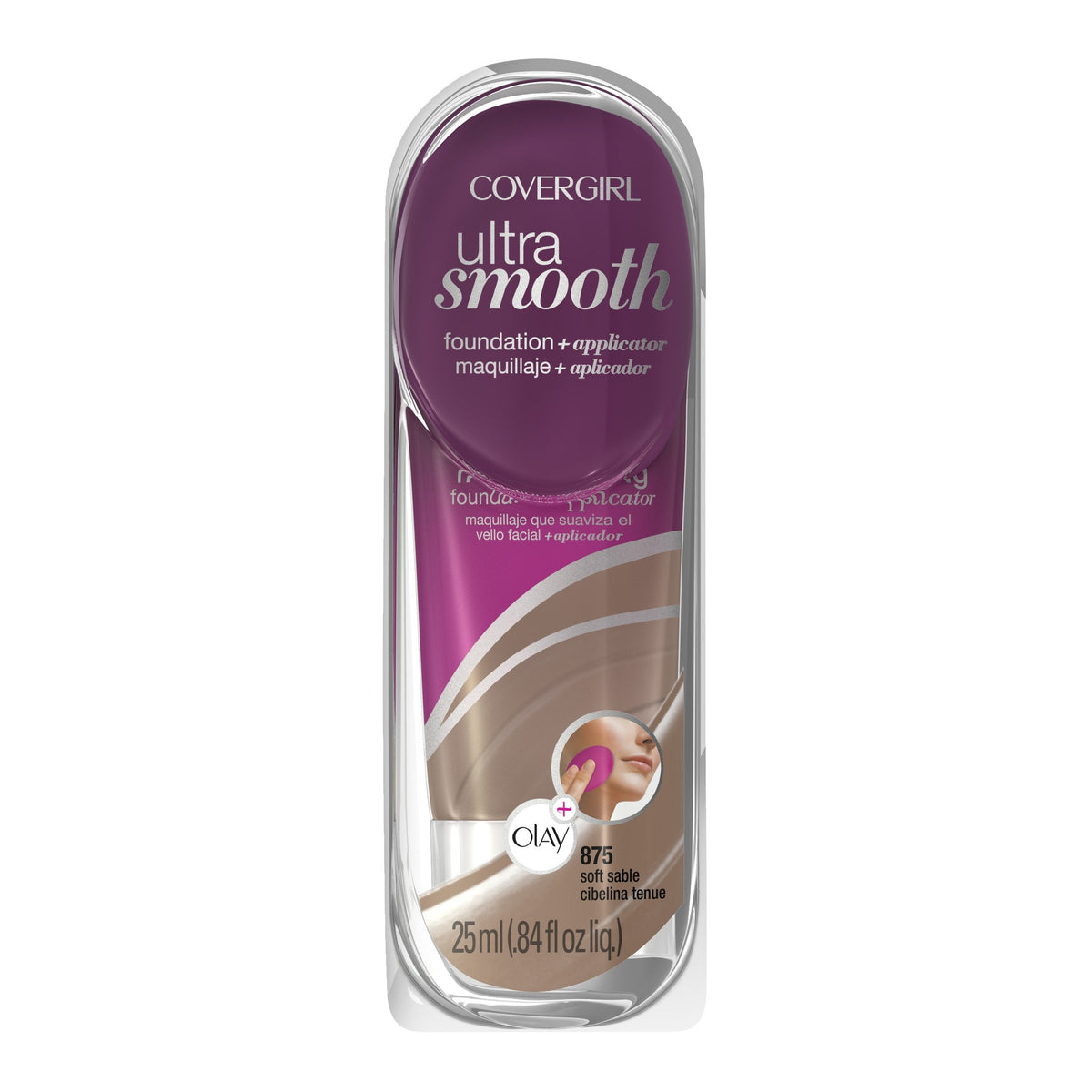 CoverGirl Ultrasmooth Foundation Plus Applicator, Soft Sable 875, 0.85 Fluid Ounce Beauty & Personal Care COVERGIRL