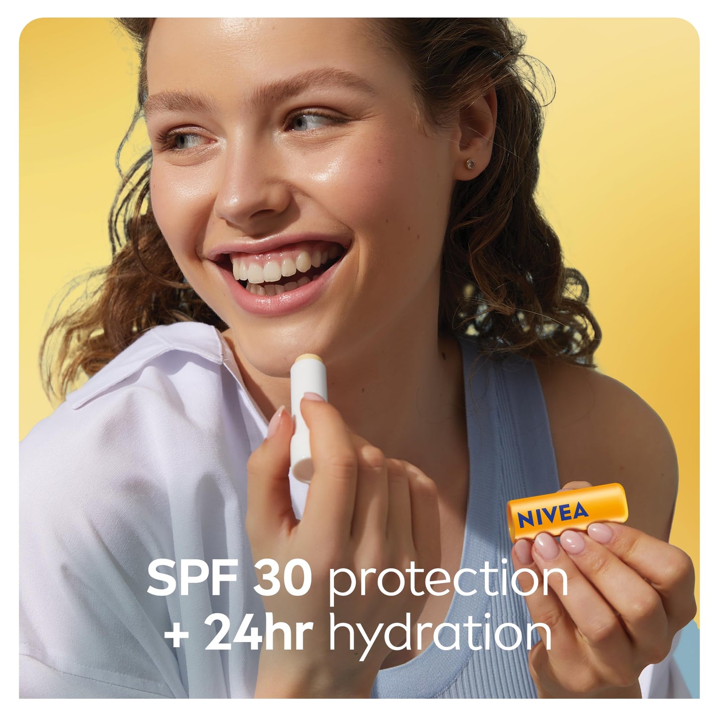 NIVEA Sun Caring Lip Balm Sticks with SPF 30, Duo Pack (2 x 4.8 g)(Imported from Canada) Beauty & Personal Care NIVEA